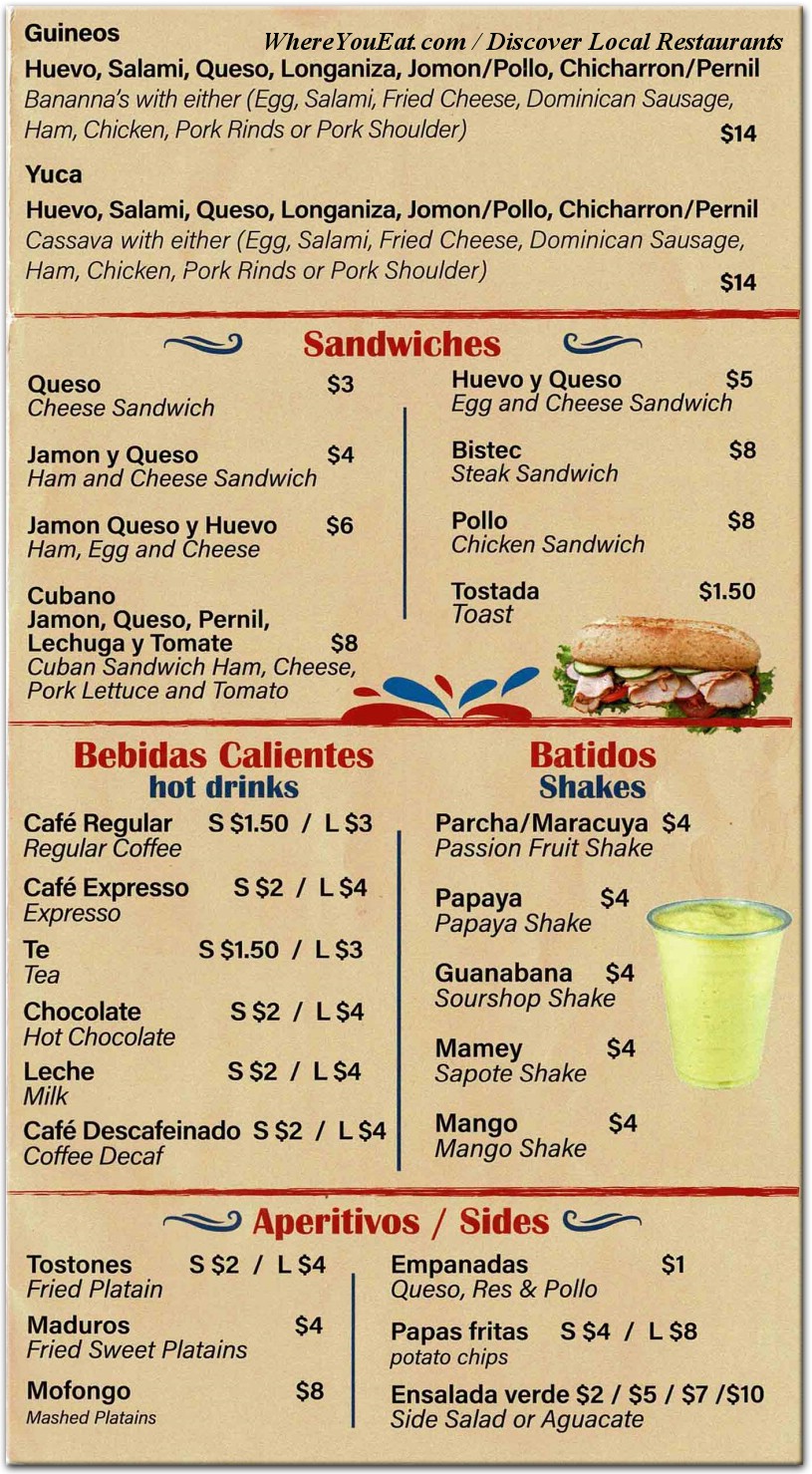 menu image