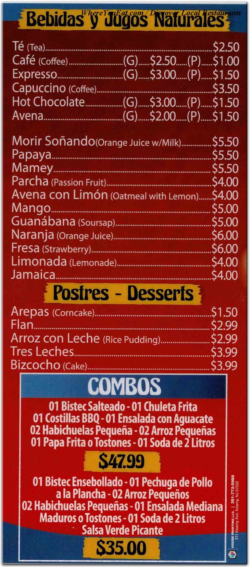 menu image