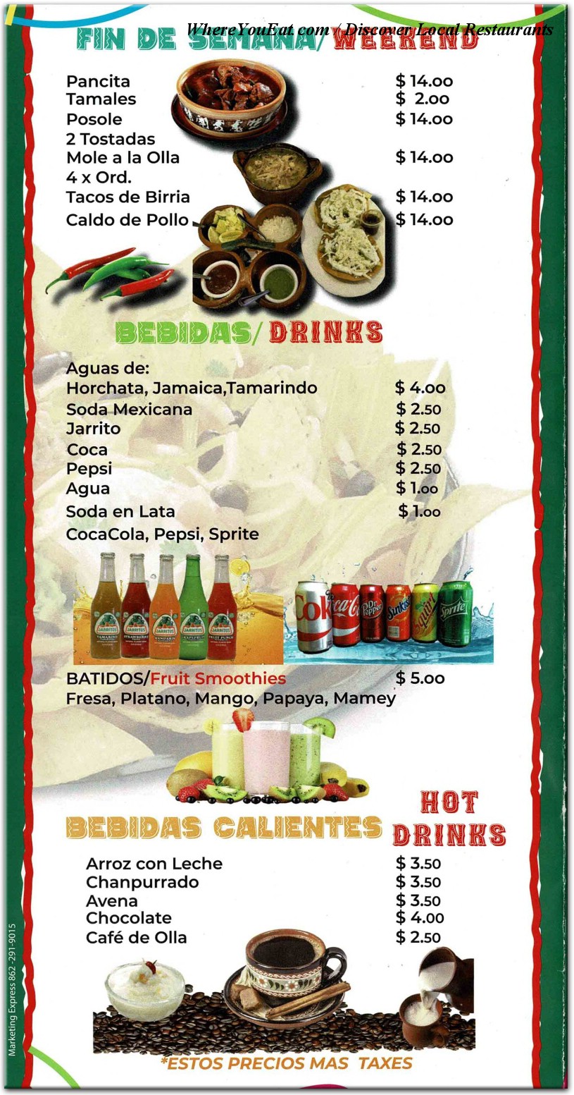 menu image