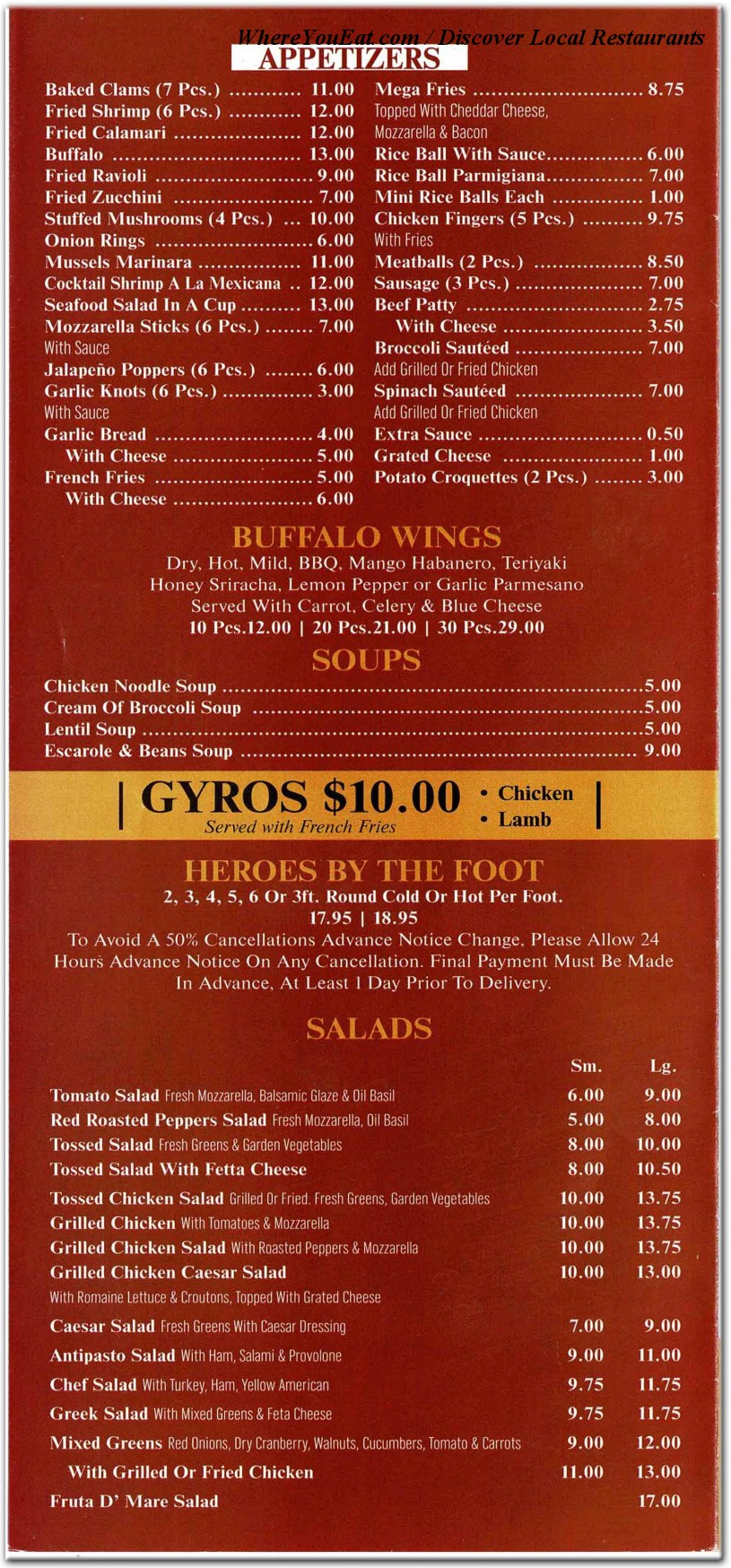 menu image