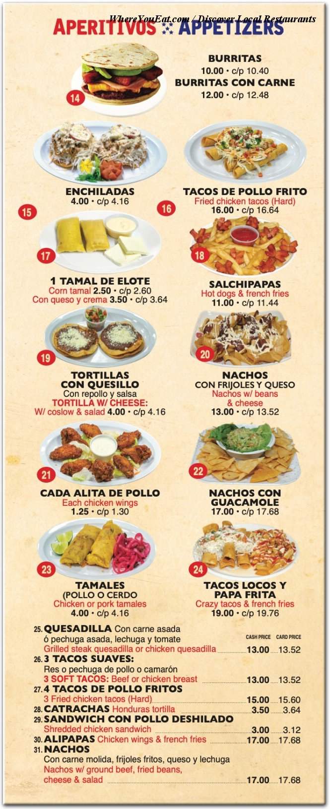 menu image