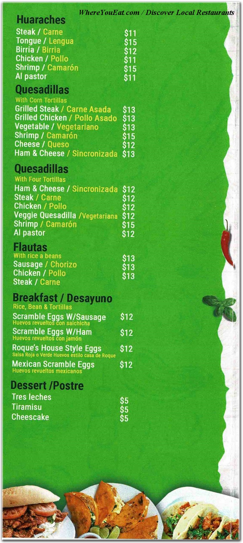 menu image