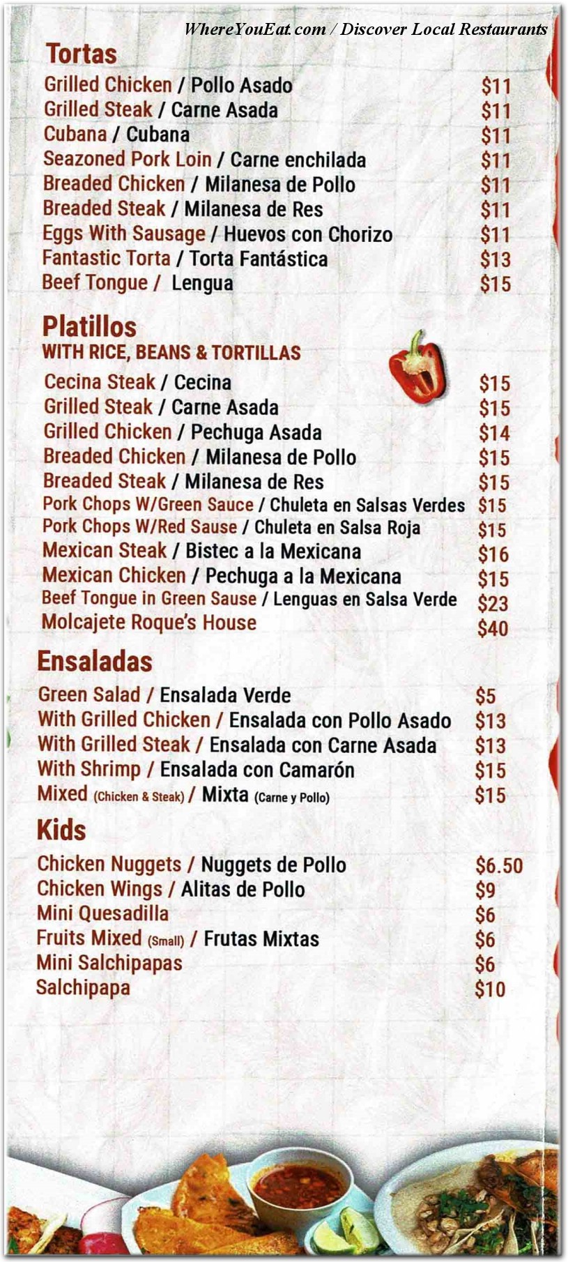 menu image