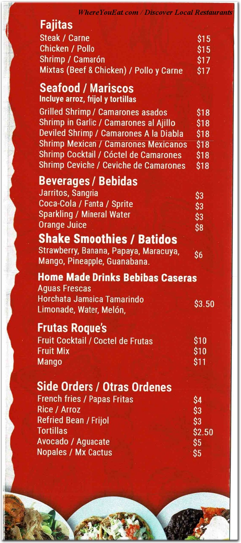 menu image