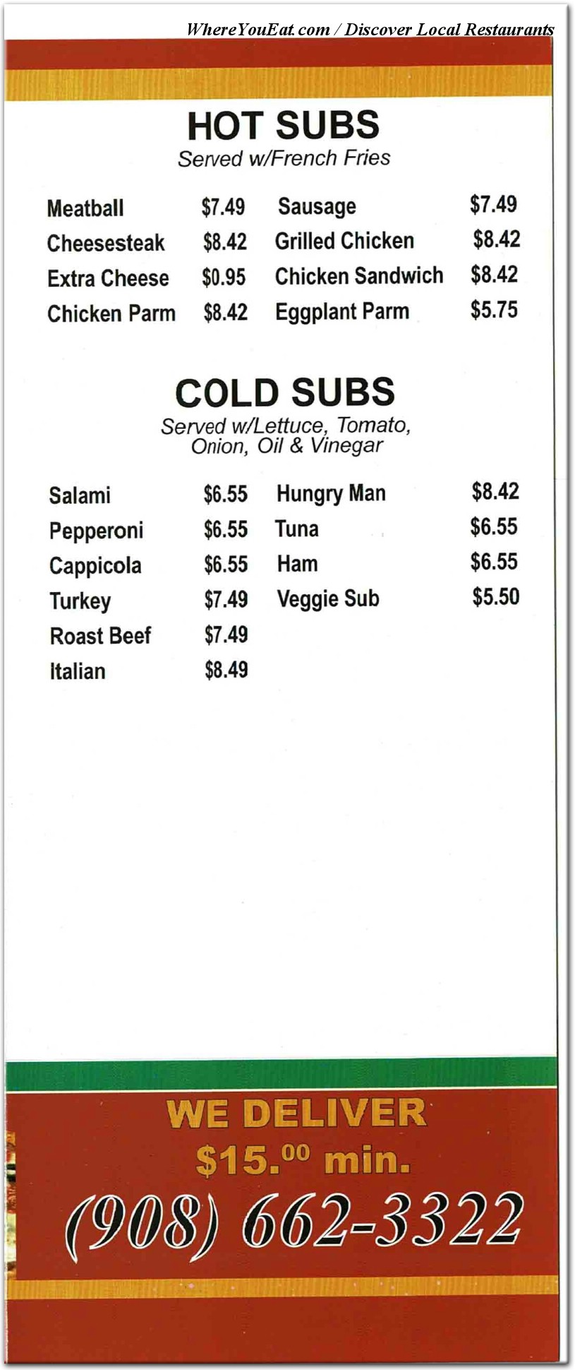 menu image