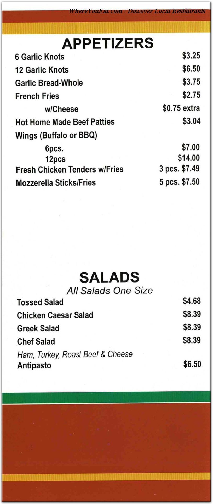 menu image