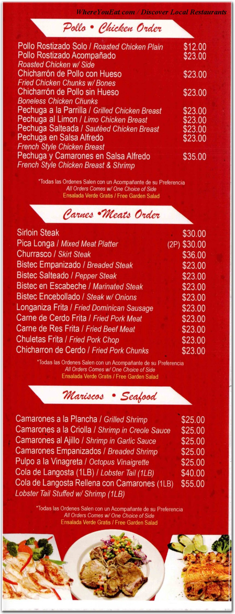 menu image