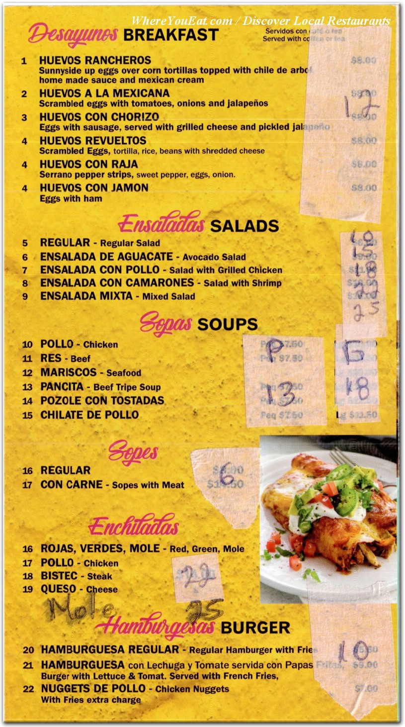 menu image