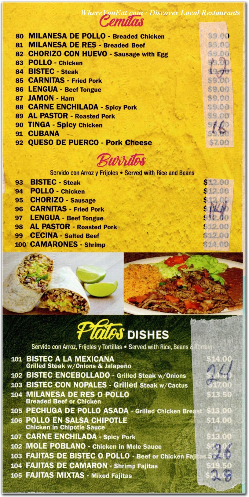 menu image