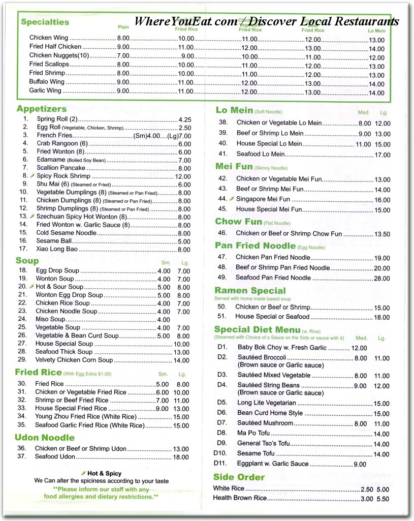 menu image