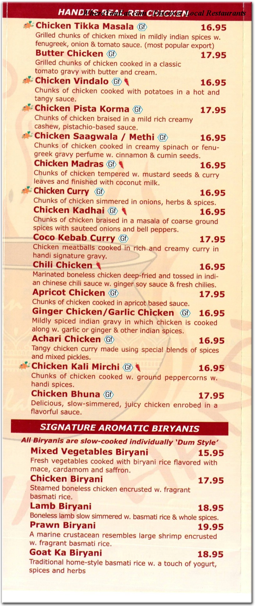 menu image