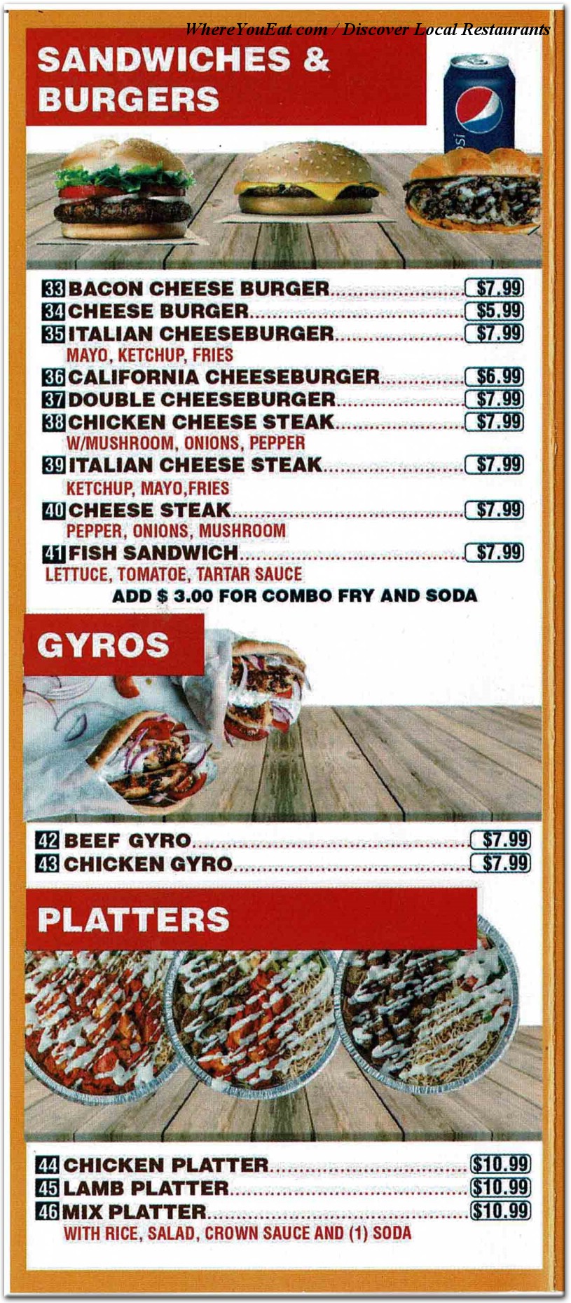 menu image