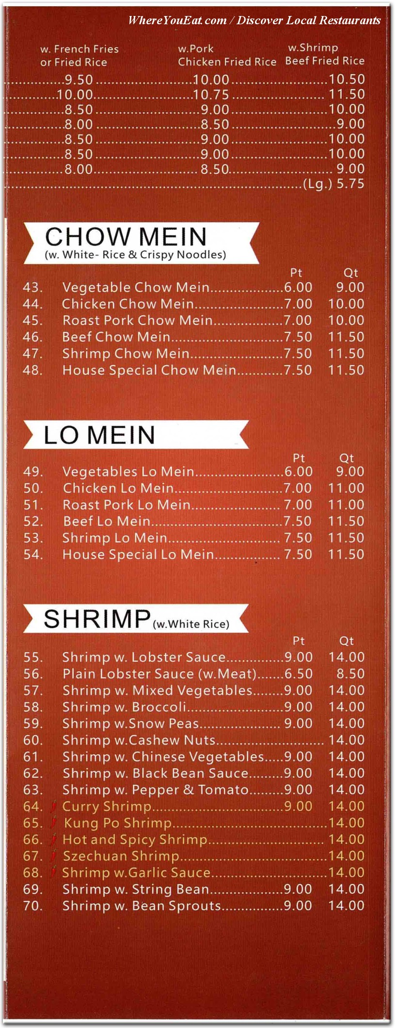 menu image