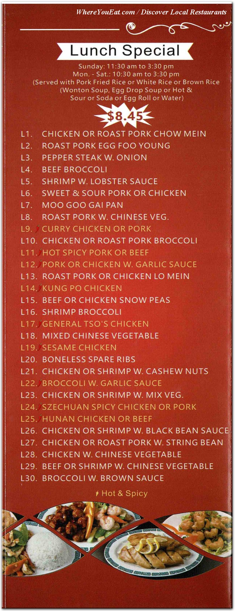 menu image