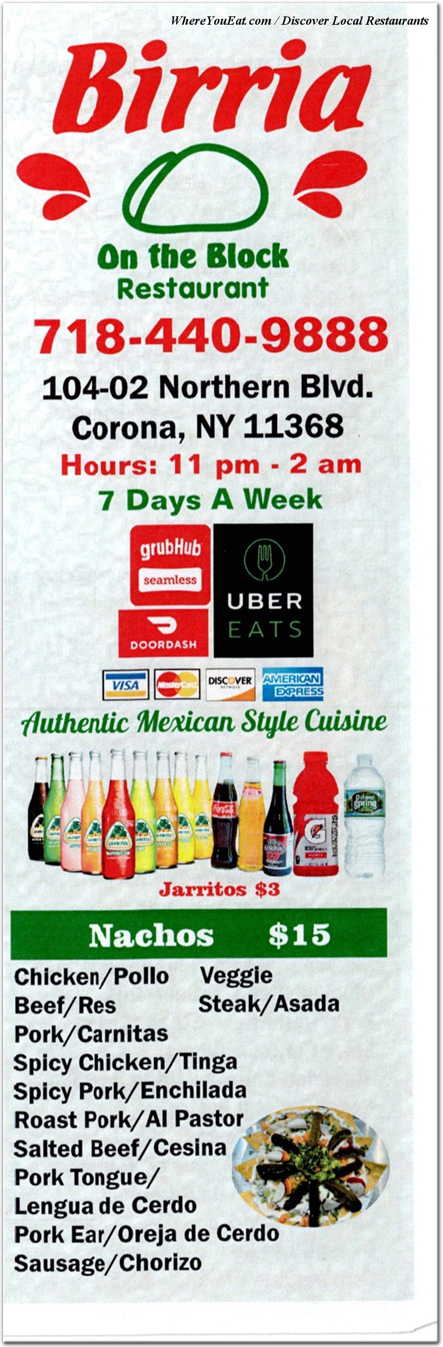 menu image