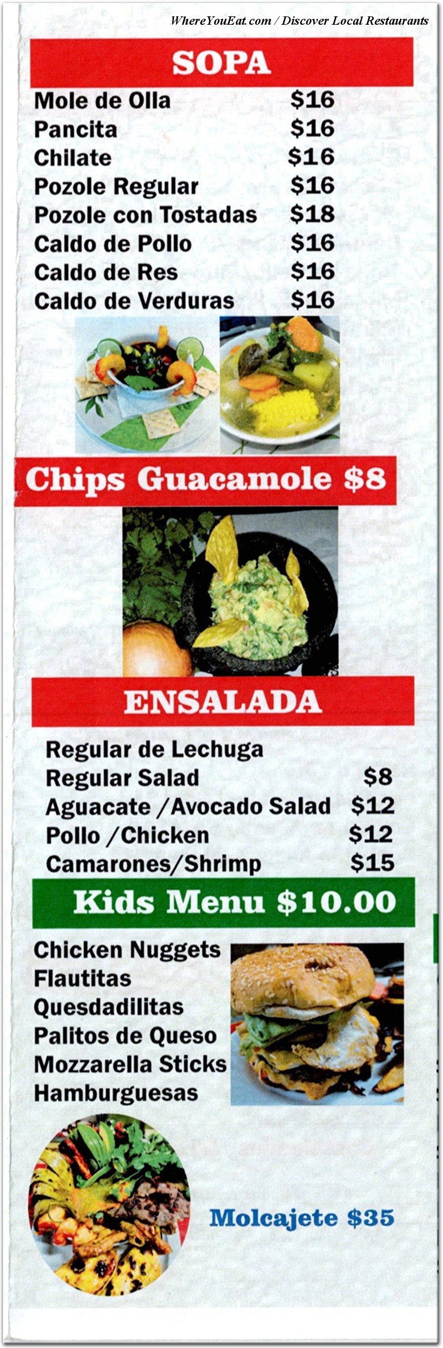 menu image