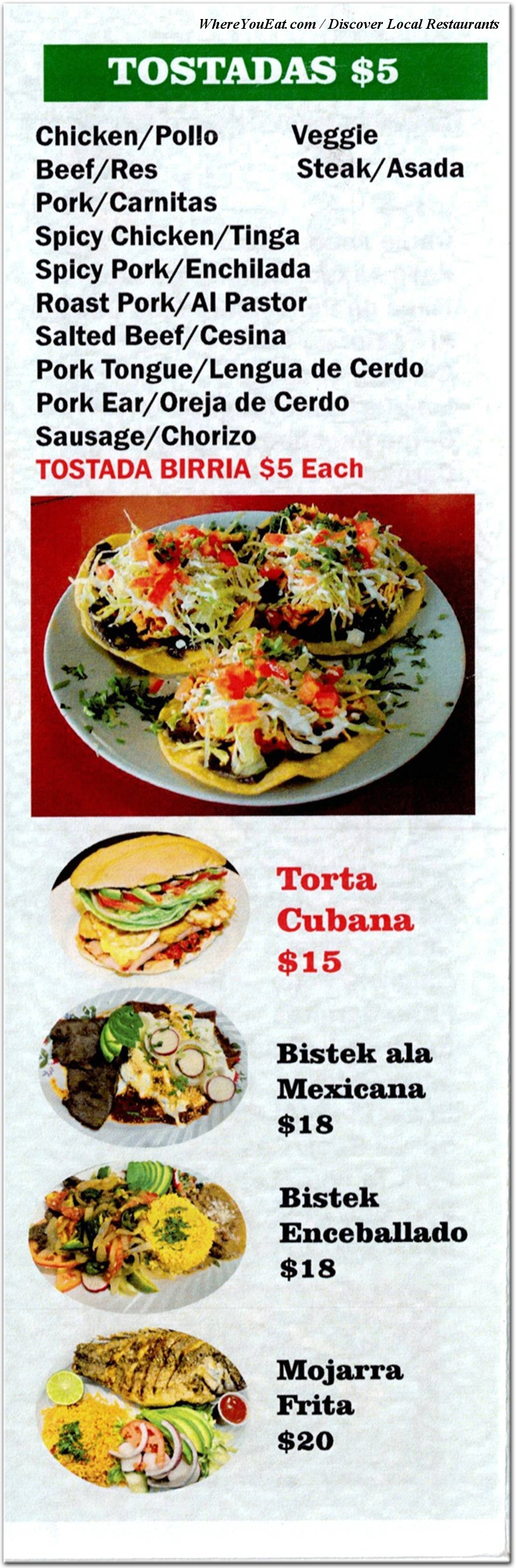 menu image