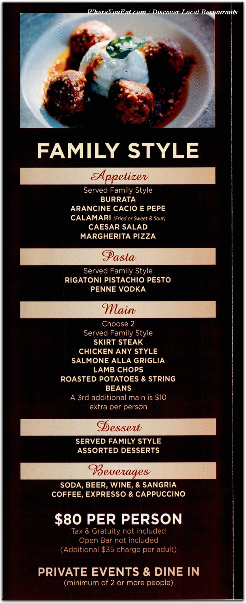 menu image