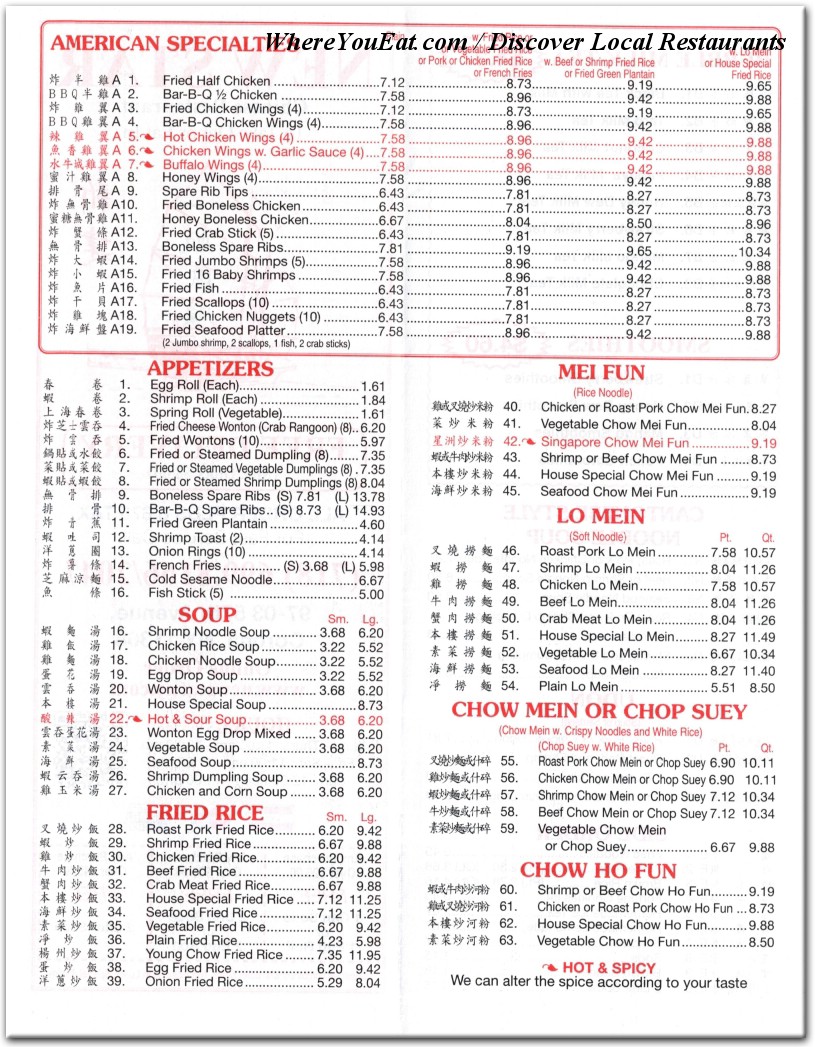 menu image