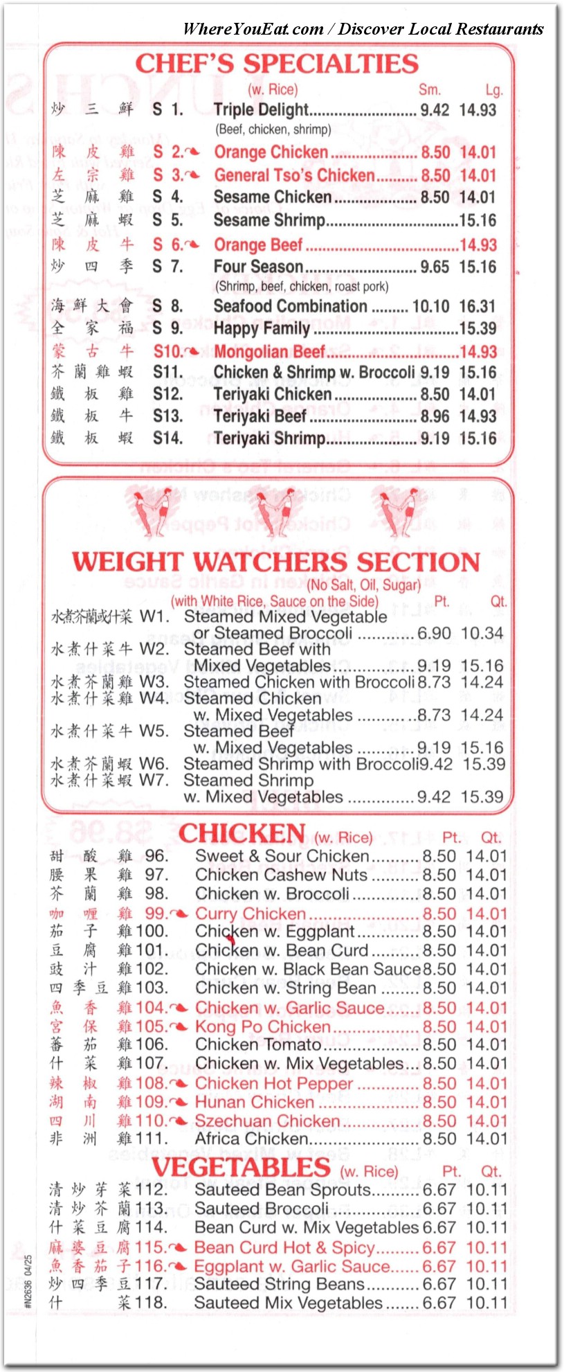 menu image