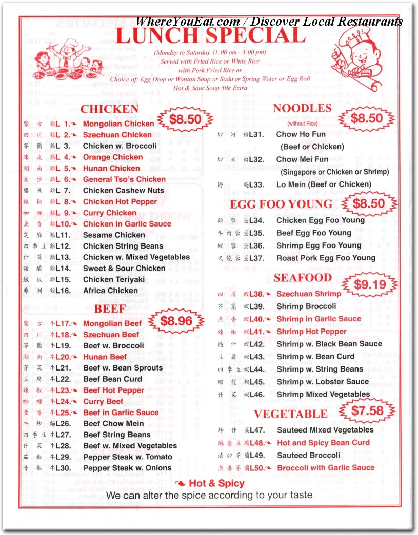 menu image