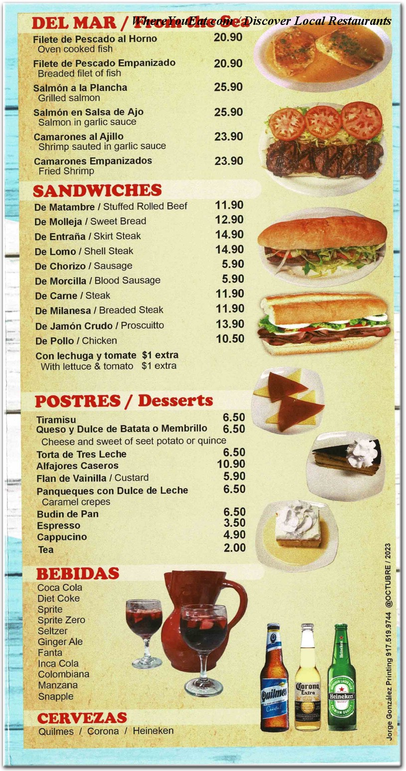 menu image