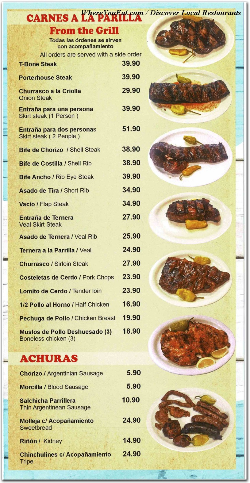 menu image