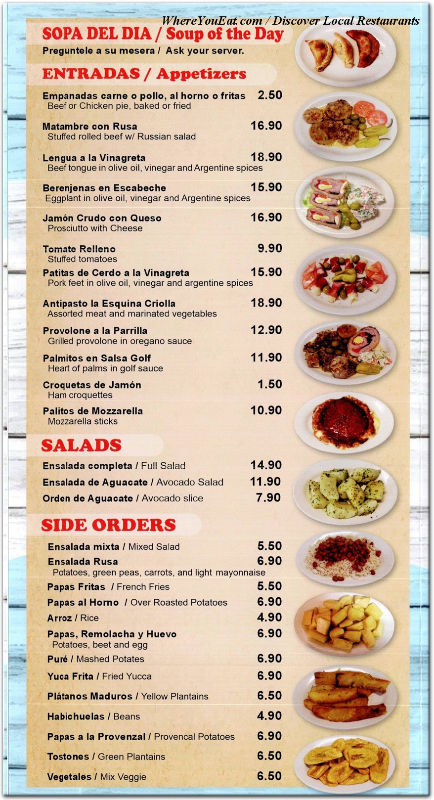 menu image