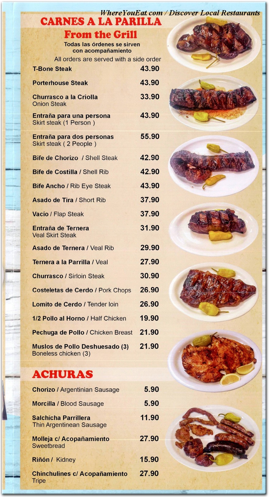 menu image
