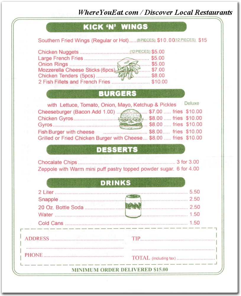 menu image
