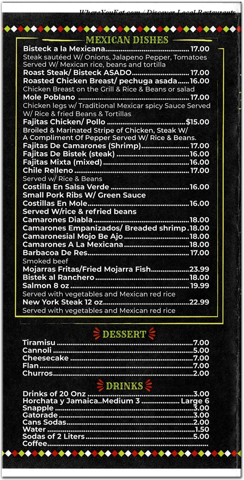 menu image