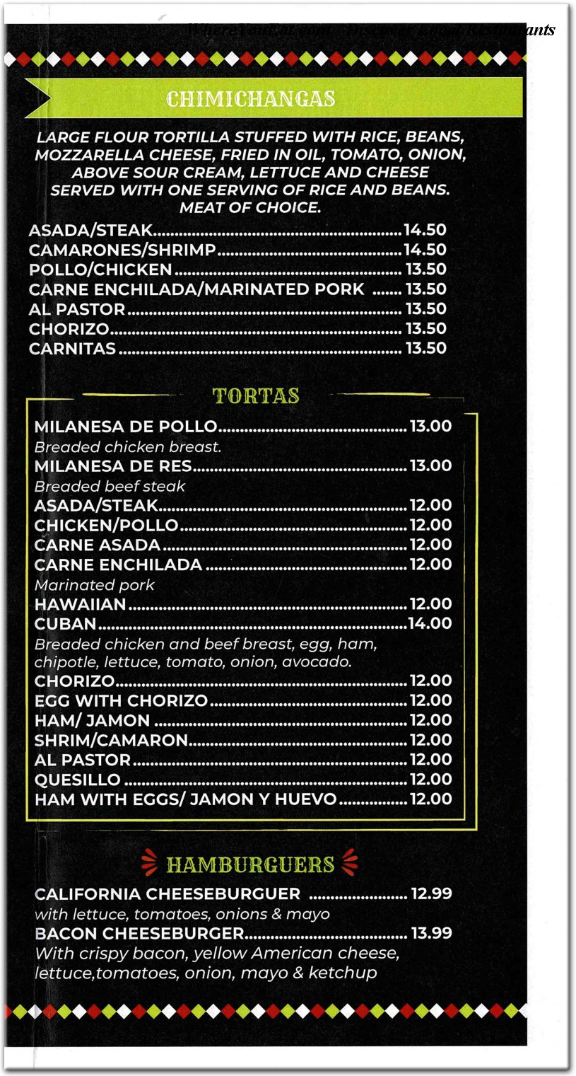 menu image