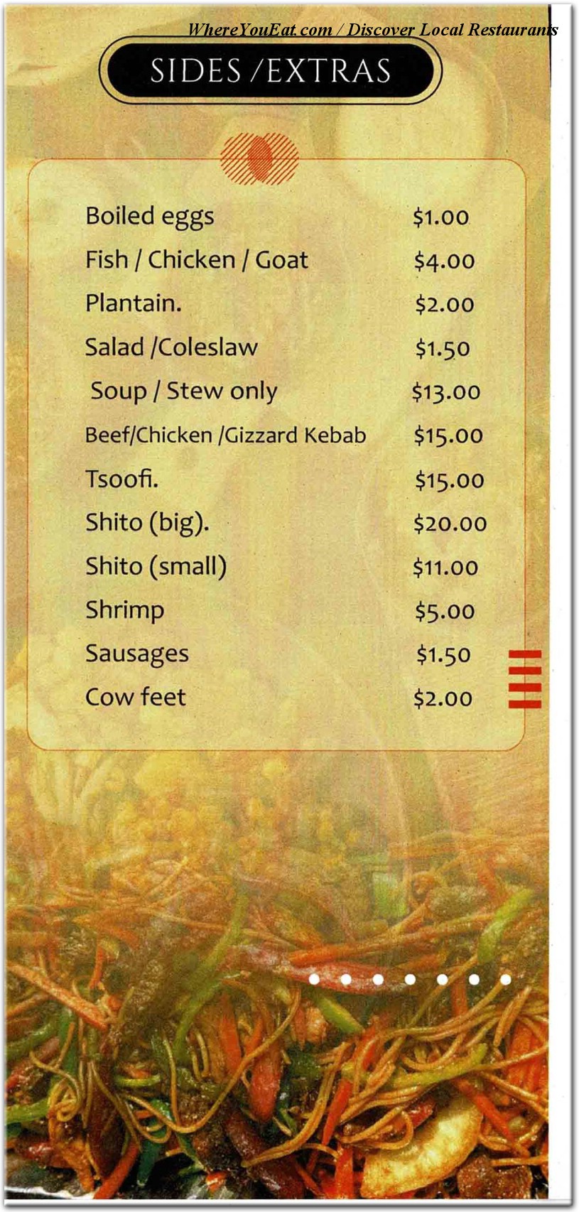 menu image