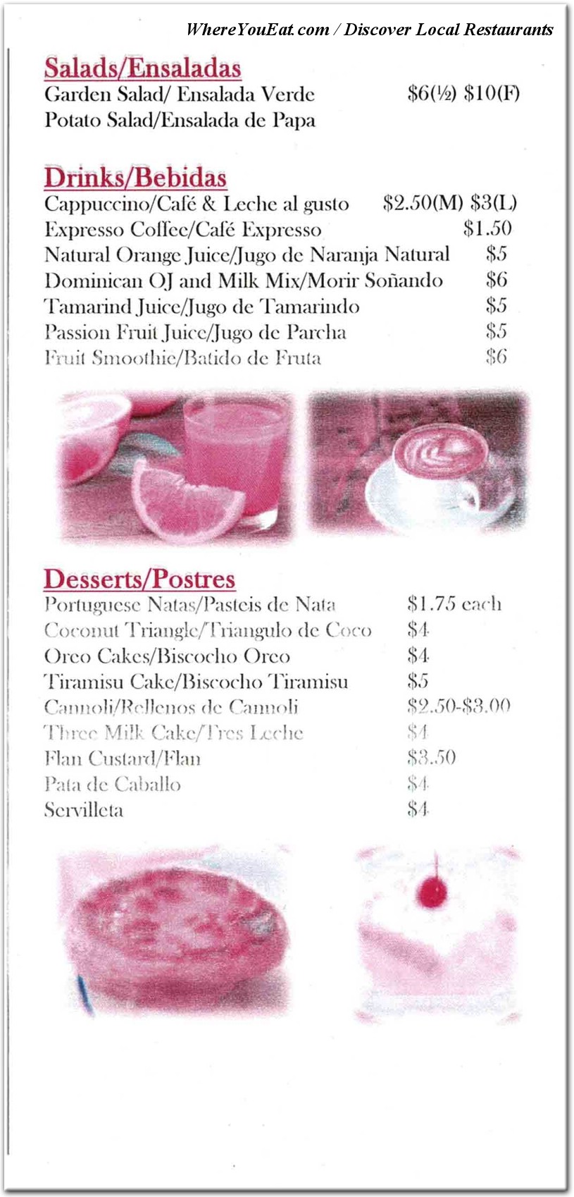 menu image