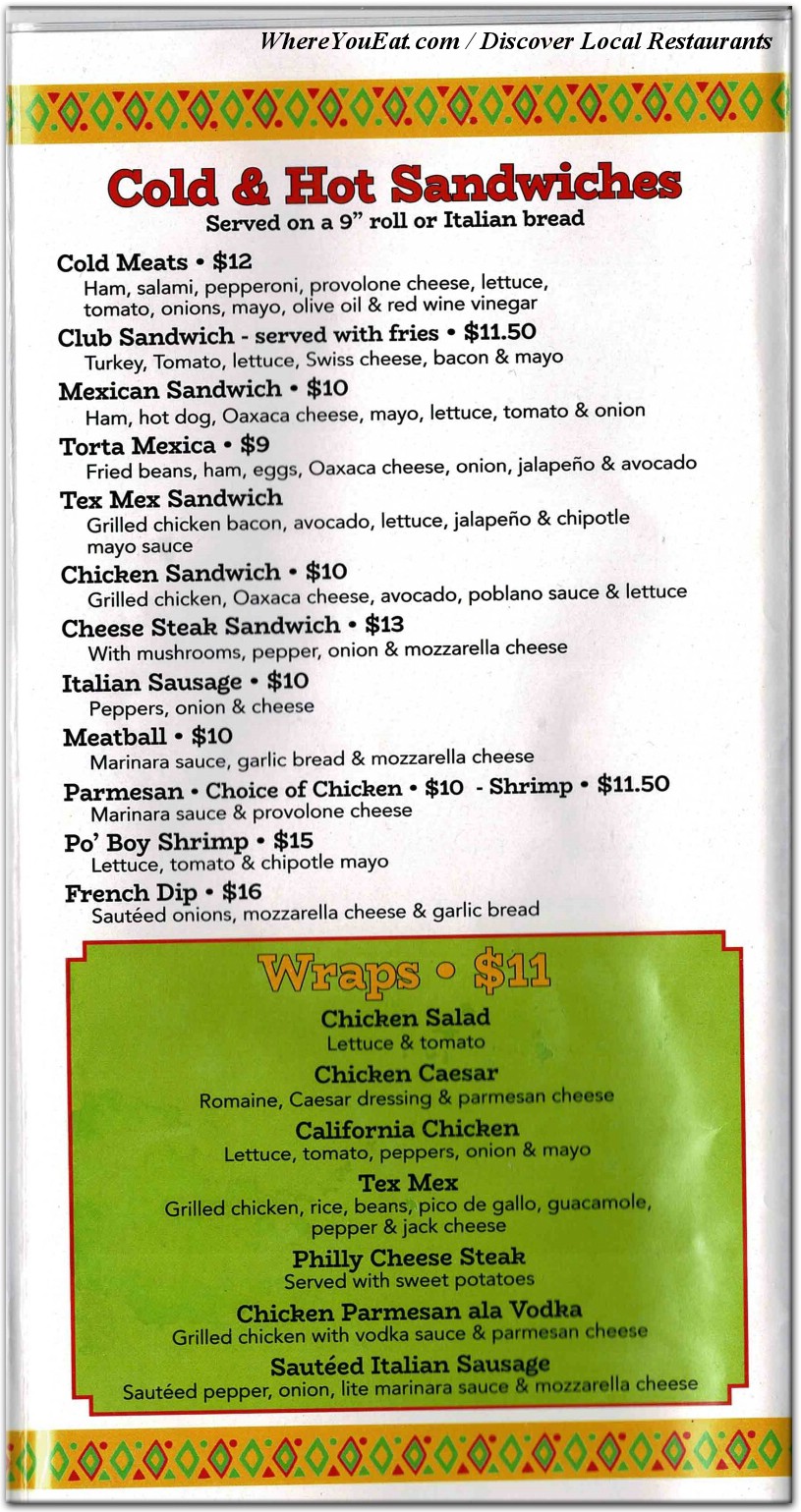 menu image