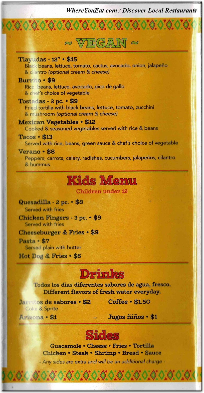 menu image