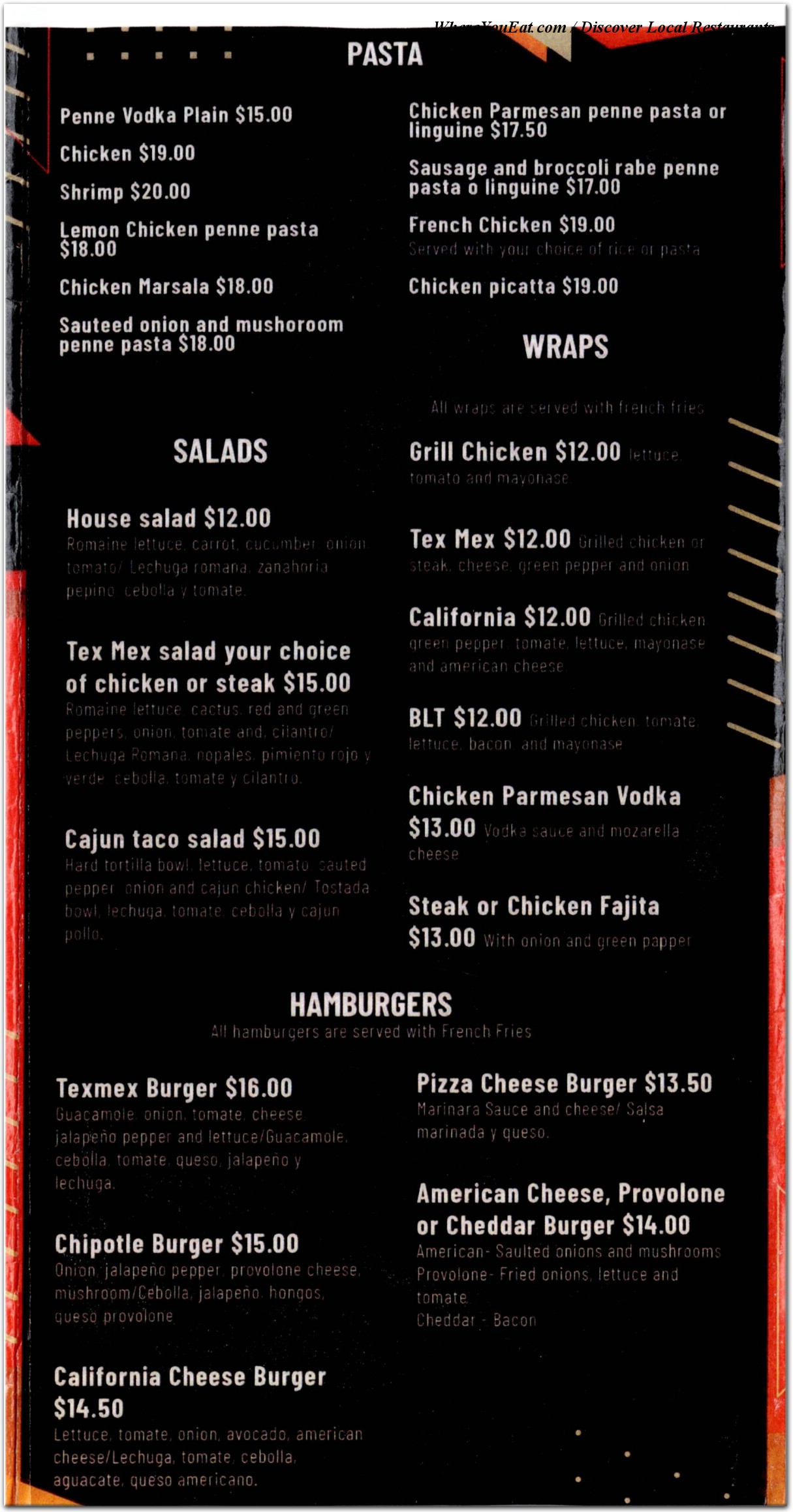 menu image