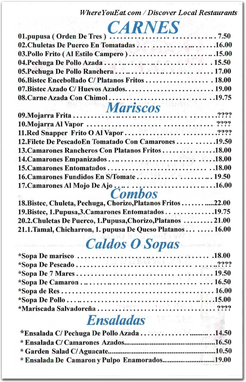 menu image