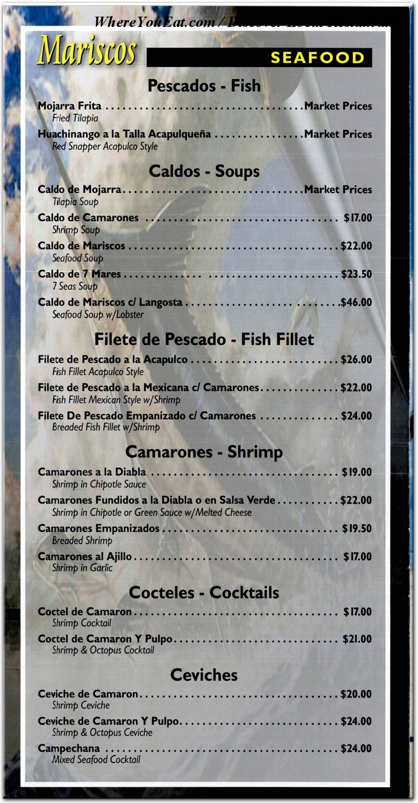 menu image