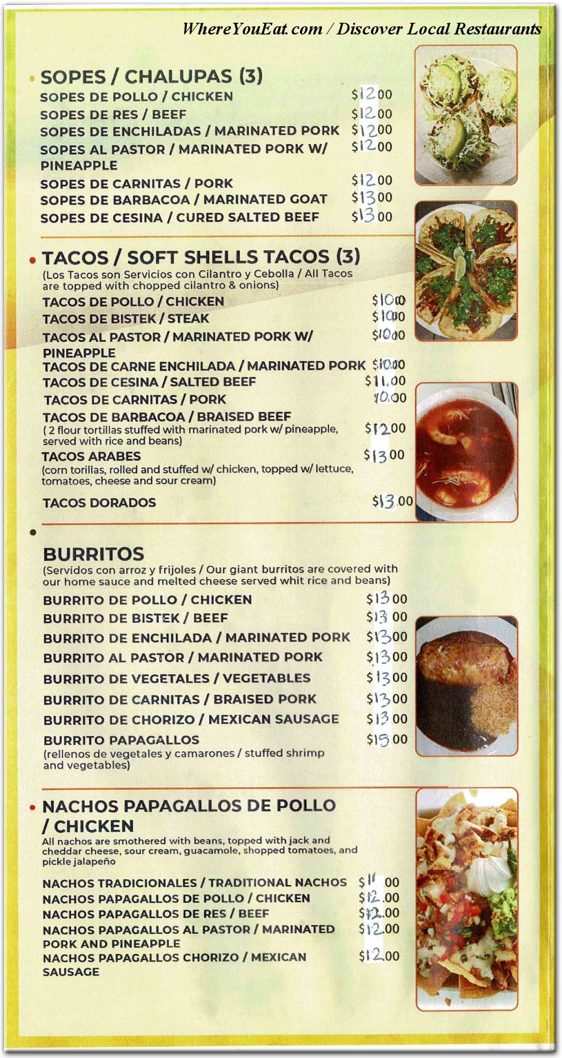 menu image