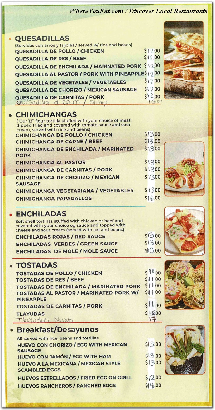 menu image