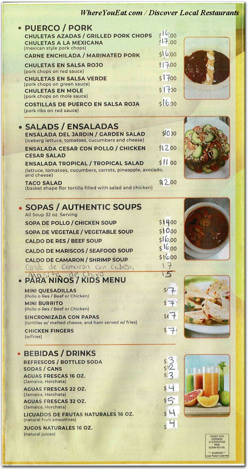 menu image