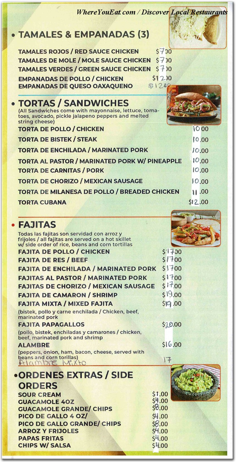 menu image