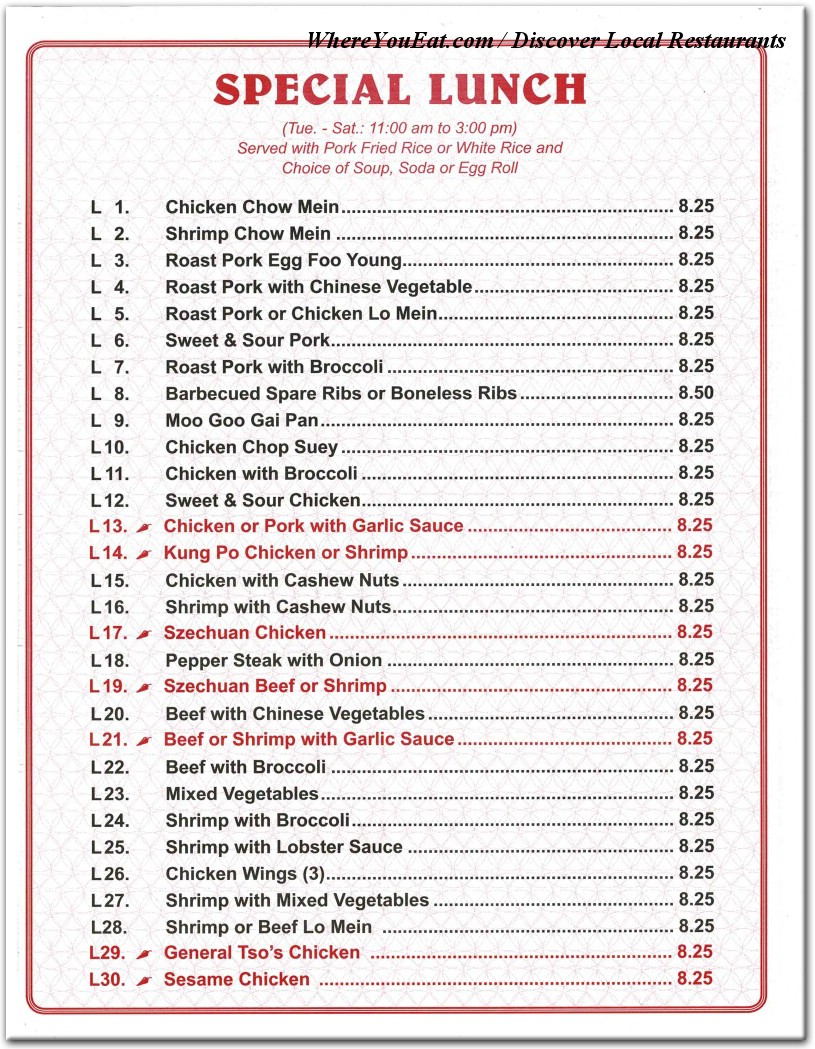 menu image