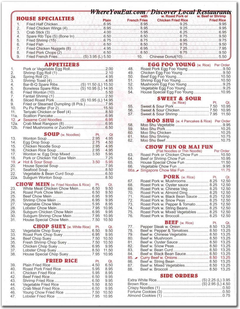 menu image