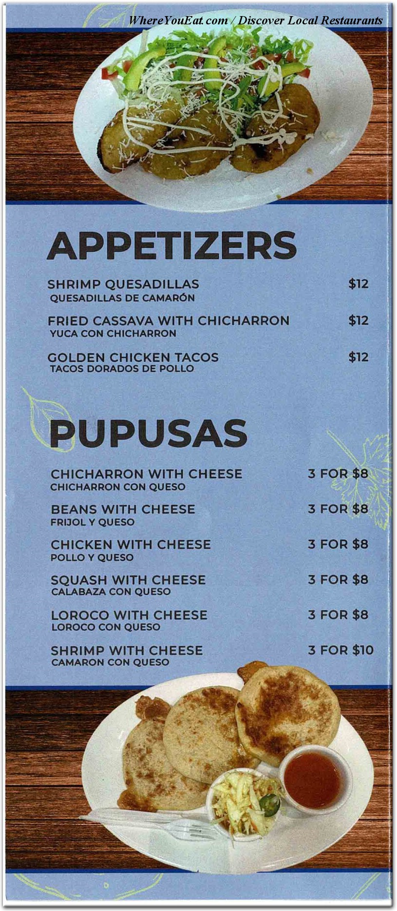 menu image