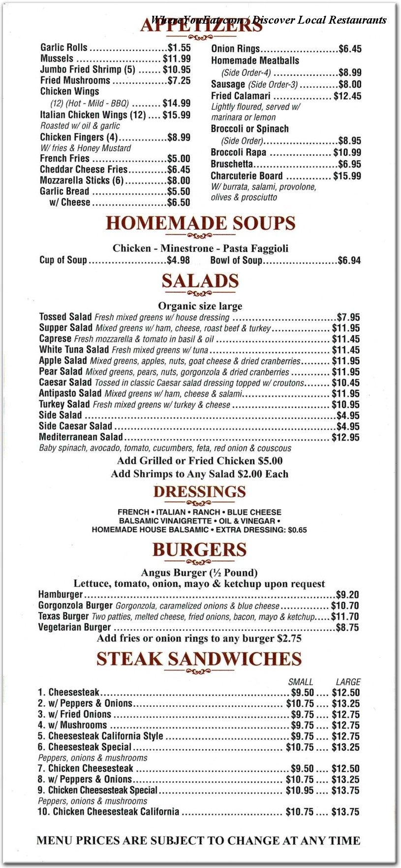 menu image