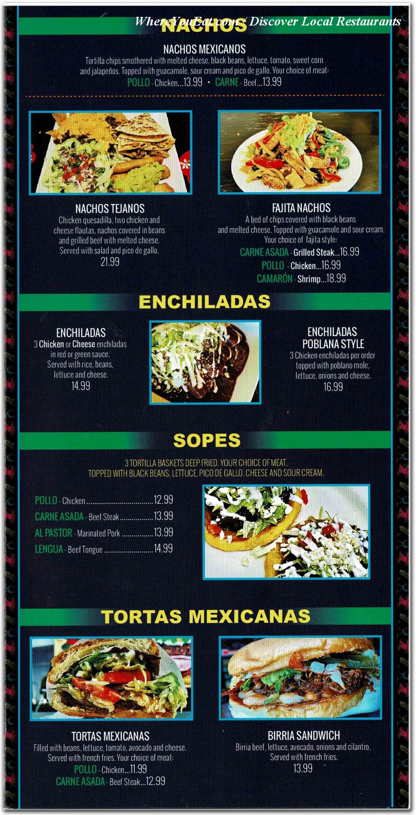 menu image