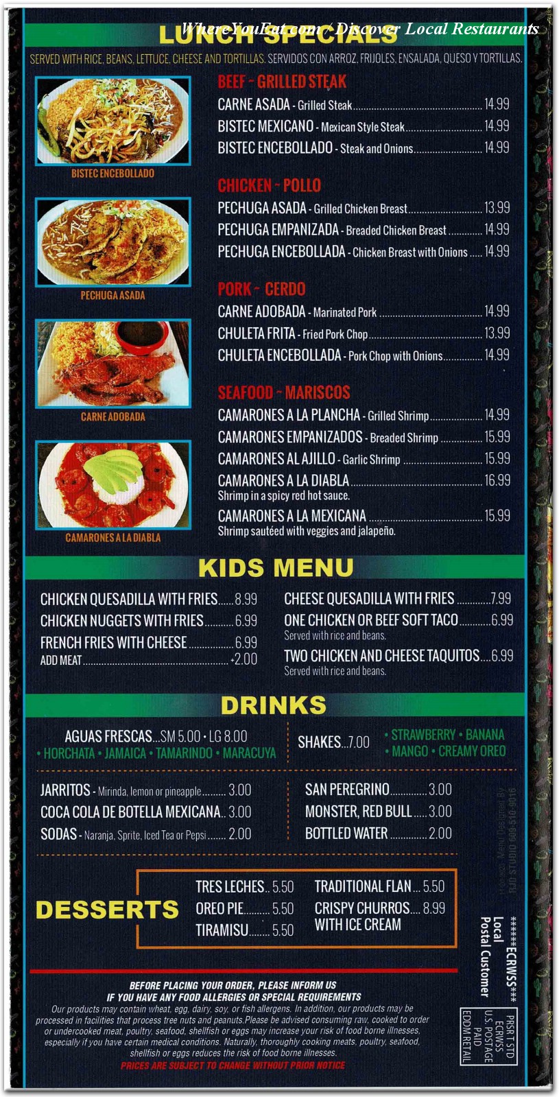 menu image