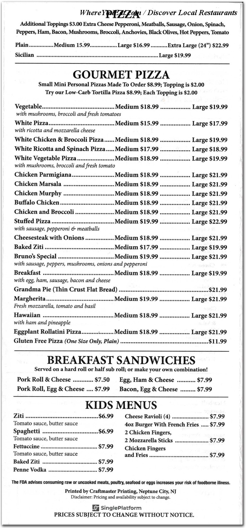 menu image